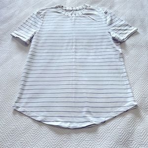 Lululemon Love T crewneck blue/white stripe
